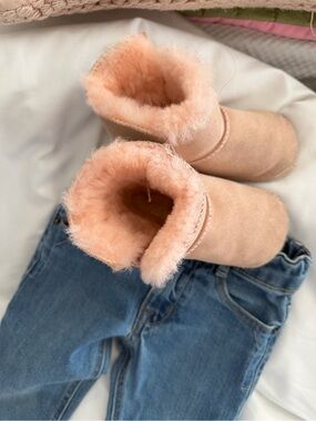 UGG Cozy Infant Pink Shearling Boots